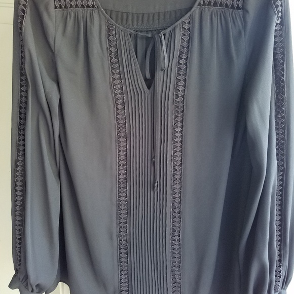 White House Black Market Tops - Black Eyelet Blouse